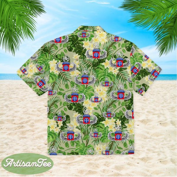 82nd Airborne Division Master Blaster Wings US Army Hawaiian Shirt Product Photo 1