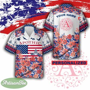 Apothic Wines Red Hawaiian Shirt AOP Gift Memory Day - Apothic Wines Red Independence Day Hawaiian Shirt Photo 2