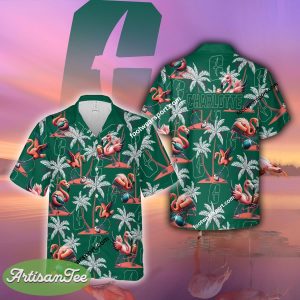 Flamingo Play Football Charlotte 49ers Hawaiian Shirt All Over Print Gift Summer - NCAA Charlotte 49ers Flamingo Play Football Hawaiian Shirt Photo 2