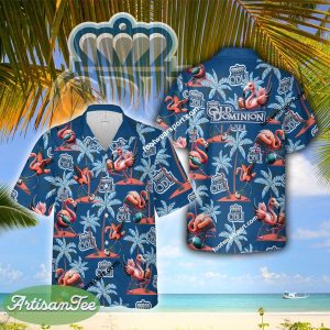 Flamingo Play Football Old Dominion Monarchs AOP Hawaiian Shirt Gift For Fans - NCAA Old Dominion Monarchs Flamingo Play Football Hawaiian Shirt Photo 2