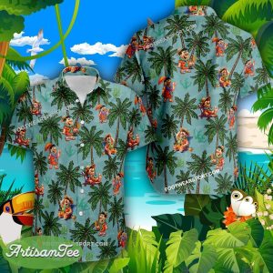 Fred Flintstone Go Beach Coconut Vintage Hawaiian Shirt For Men And Women - Fred Flintstone Go Beach Coconut Hawaiian Shirt Photo 2