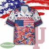 Indiana Hoosiers Hawaiian Shirt Gift Independence Day Custom Name - Indiana Hoosiers Independence Day Hawaiian Shirt Photo 1