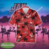 Jacksonville State Gamecocks Flamingo Play Football Coconut Tree Island Aloha Hawaiian Shirt For Men Women - NCAA Jacksonville State Gamecocks Flamingo Play Football Hawaiian Shirt Photo 1