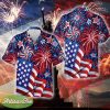 Logo NBA Houston Rockets US Flag Pattern Firework Memory Beach Aloha Hawaiian Shirt Gift Independence Day - Logo NBA Houston Rockets US Flag Pattern Firework Memory Beach Aloha Hawaiian Shirt Gift Independence Day