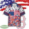 MLB Boston Red Sox Beach 3D Hawaiian Shirt Gift Memory Day Custom Name - MLB Boston Red Sox Independence Day Hawaiian Shirt Photo 1