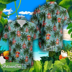 Patrick Star Go Beach Coconut Vintage Aloha Hawaiian Shirt Gift For Fans - Patrick Star Go Beach Coconut Hawaiian Shirt Photo 2
