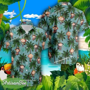 Stewie Griffin Go Beach Coconut Vintage Hawaiian Shirt For Beach - Stewie Griffin Go Beach Coconut Hawaiian Shirt Photo 2