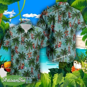 Wile E Coyote Go Beach Coconut Vintage Hawaiian Shirt AOP Special Gifts - Wile E Coyote Go Beach Coconut Hawaiian Shirt Photo 2