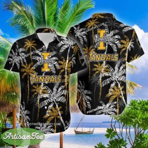 Idaho Vandals Hawaiian Shirt Coconut Tree Vintage Gift For Summer - NCAA2 Idaho Vandals 3D Hawaiian Shirt Coconut Tree_2
