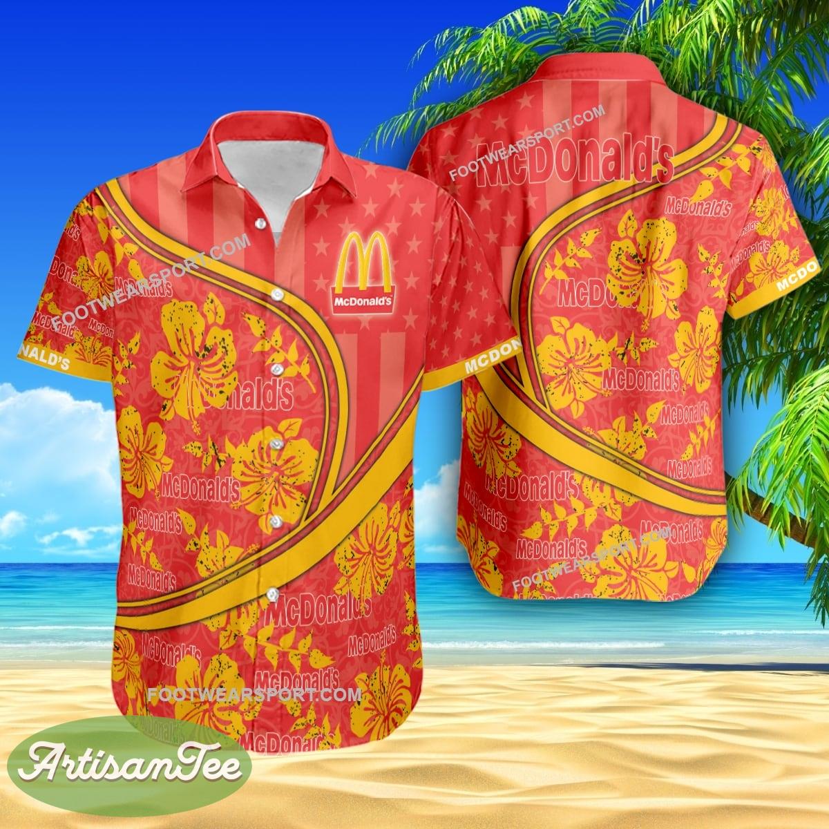 Mcdonald's Coconut Brand All Over Print Hawaiian Shirt Flag USA Hibiscus Flower For Summer 1 mcdonalds coconut brand all over print hawaiian shirt flag usa hibiscus flower for summer