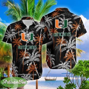 Miami (FL) Hurricanes 3D Hawaiian Shirt Coconut Tree Vintage For Men And Women - NCAA Miami (FL) Hurricanes 3D Hawaiian Shirt Coconut Tree_2