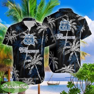 Old Dominion Monarchs Hawaiian Shirt Coconut Tree Vintage Gift For Summer - NCAA Old Dominion Monarchs 3D Hawaiian Shirt Coconut Tree_2