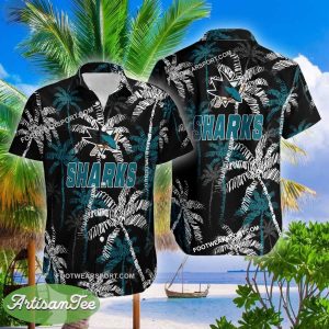 San Jose Sharks 3D Hawaiian Shirt Coconut Tree Vintage For Men And Women - NHL San Jose Sharks 3D Hawaiian Shirt Coconut Tree_2