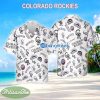 Colorado Rockies 3D 3D Hawaiian Shirt White Pattern Logo New For Men And Women - Colorado Rockies 3D 3D Hawaiian Shirt White Pattern Logo New For Men And Women