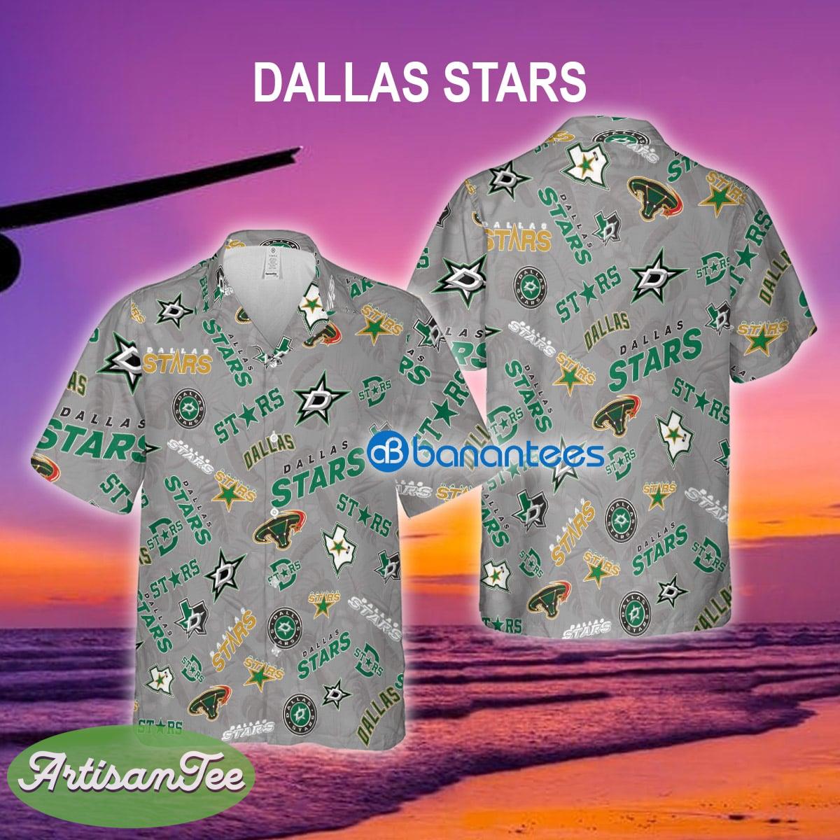 Dallas Stars Hawaiian Shirt Pattern Logo AOP Gift For Fans - Dallas Stars Hawaiian Shirt Pattern Logo AOP Gift For Fans