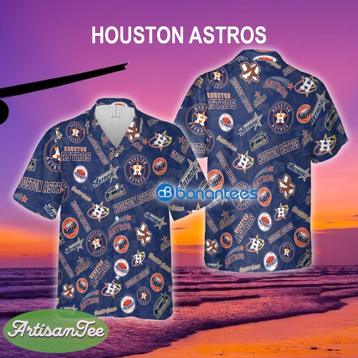 Houston Astros Hawaiian Shirt Pattern Logo AOP For Men And Women - Houston Astros Hawaiian Shirt Pattern Logo AOP For Men And Women