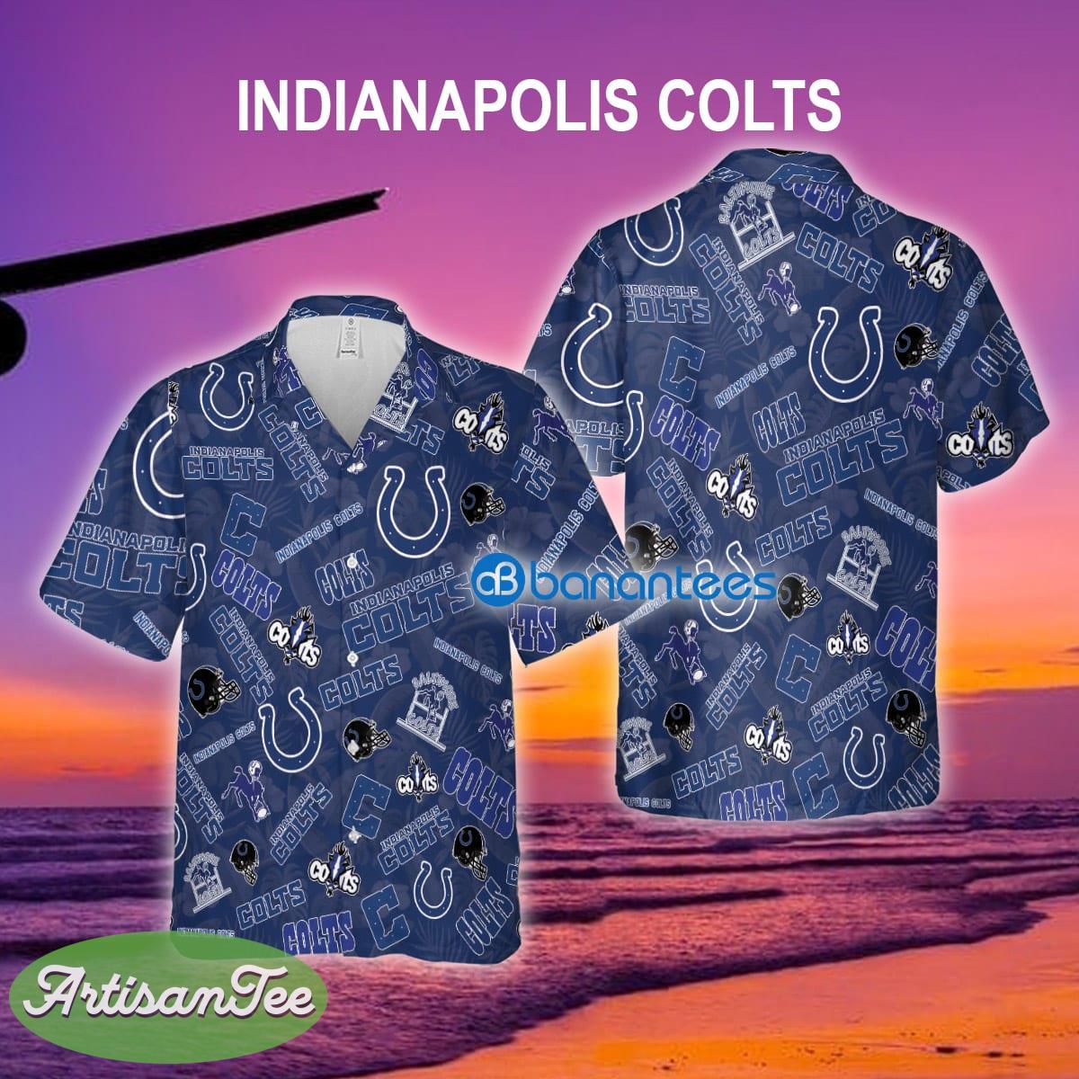 Indianapolis Colts Hawaiian Shirt Pattern Logo AOP Special Gifts - Indianapolis Colts Hawaiian Shirt Pattern Logo AOP Special Gifts