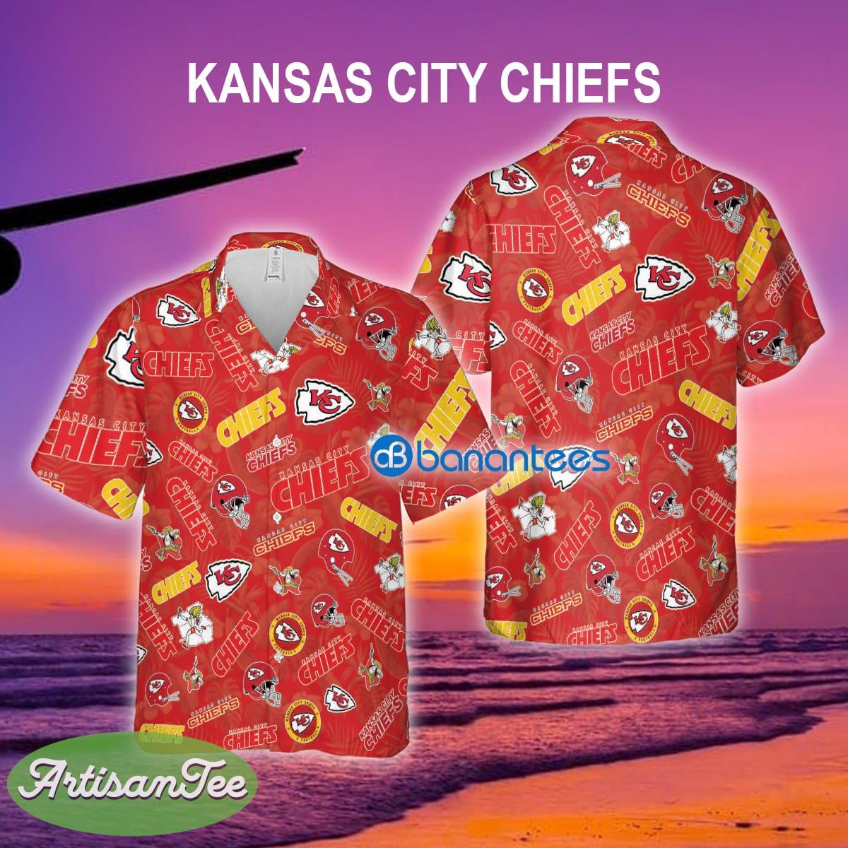 Kansas City Chiefs Hawaiian Shirt Pattern Logo For Men And Women - Kansas City Chiefs Hawaiian Shirt Pattern Logo For Men And Women