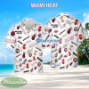 Miami Heat 3D Hawaiian Shirt White Pattern Logo New For Beach - Miami Heat 3D Hawaiian Shirt White Pattern Logo New For Beach