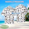 Nashville Predators 3D Hawaiian Shirt White Pattern Logo New AOP Special Gifts - Nashville Predators 3D Hawaiian Shirt White Pattern Logo New AOP Special Gifts