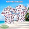 New York Rangers Aloha 3D Hawaiian Shirt White Pattern Logo New Gift For Fans - New York Rangers Aloha 3D Hawaiian Shirt White Pattern Logo New Gift For Fans
