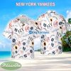 New York Yankees AOP 3D Hawaiian Shirt White Pattern Logo New Gift For Fans - New York Yankees AOP 3D Hawaiian Shirt White Pattern Logo New Gift For Fans