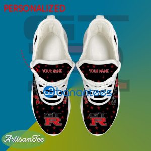 Nissan Gtr Car Racing Chunky Sneaker Emblematic Custom Name Gift Max Soul Shoes USA Flag Star New For Fans - Nissan Gtr Car Racing Running Shoes New Trending Personalized Photo 2