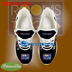 Rooms To Go Sport Sneaker Detail Custom Name Gift Max Soul Shoes USA Flag Star New For Fans - Rooms To Go Running Shoes New Trending Personalized Photo 2