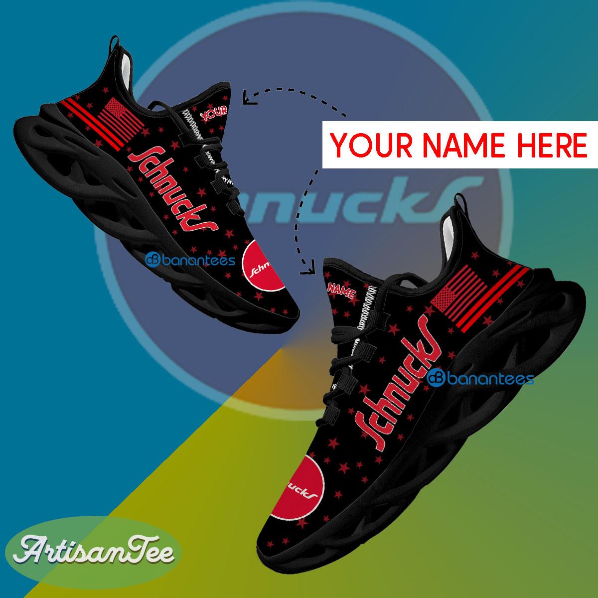 Schnucks Chunky Sneaker Luxury Custom Name Gift Max Soul Shoes USA Flag Star New For Fans - Schnucks Running Shoes New Trending Personalized Photo 1