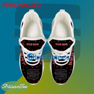 Seat Car Racing Running Sneaker High-quality Custom Name Gift Max Soul Shoes USA Flag Star New For Fans - Seat Car Racing Running Shoes New Trending Personalized Photo 2