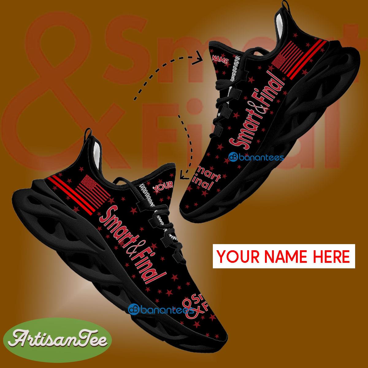 Smart & Final Sport Sneaker Aesthetic Custom Name Gift Max Soul Shoes USA Flag Star New For Fans - Smart & Final Running Shoes New Trending Personalized Photo 1