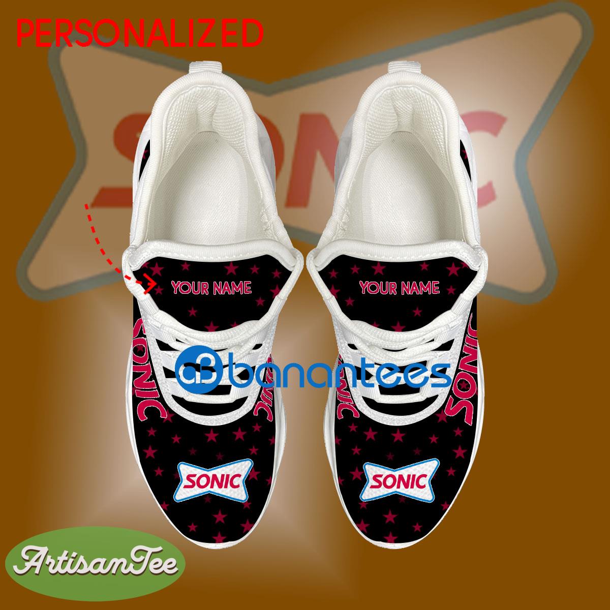 Sonic Drive In Running Sneaker Chic Custom Name Gift Max Soul Shoes USA Flag Star New For Fans - Sonic Drive In Running Shoes New Trending Personalized Photo 2