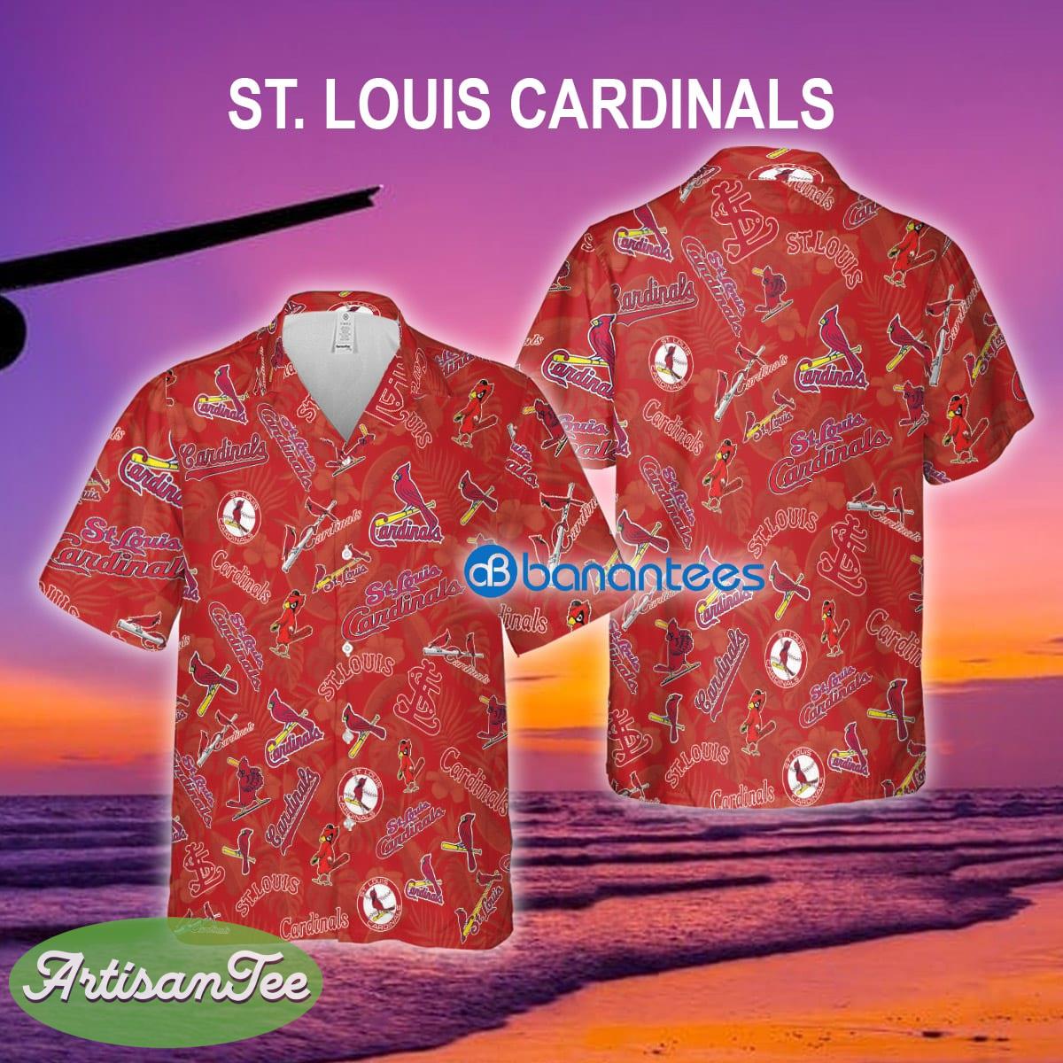 St. Louis Cardinals Hawaiian Shirt Pattern Logo For Men And Women - St. Louis Cardinals Hawaiian Shirt Pattern Logo For Men And Women