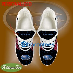 Subaru STI Car Racing Sport Sneaker Contemporary Custom Name Gift Max Soul Shoes USA Flag Star New For Fans - Subaru STI Car Racing Running Shoes New Trending Personalized Photo 2