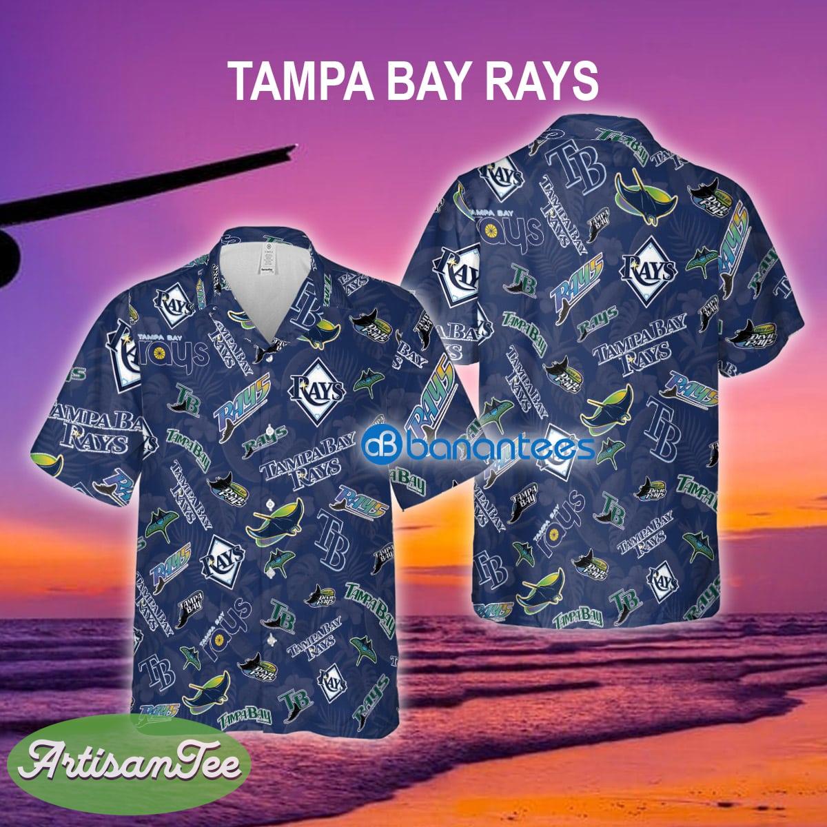 Tampa Bay Rays Hawaiian Shirt Pattern Logo Gift For Fans - Tampa Bay Rays Hawaiian Shirt Pattern Logo Gift For Fans