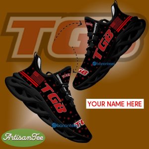 TGB Sport Sneaker Trend Custom Name Gift Max Soul Shoes USA Flag Star New For Fans - TGB Running Shoes New Trending Personalized Photo 1