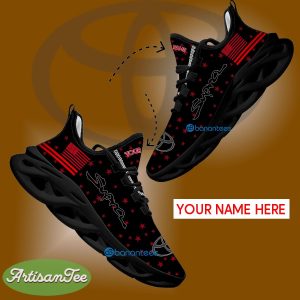 Toyota Supra Car Racing Chunky Sneaker Recognition Custom Name Gift Max Soul Shoes USA Flag Star New For Fans - Toyota Supra Car Racing Running Shoes New Trending Personalized Photo 1