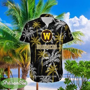 Western Michigan Broncos Hawaiian Shirt Coconut Tree Vintage All Over Print Gift Summer - NCAA Western Michigan Broncos 3D Hawaiian Shirt Coconut Tree_1