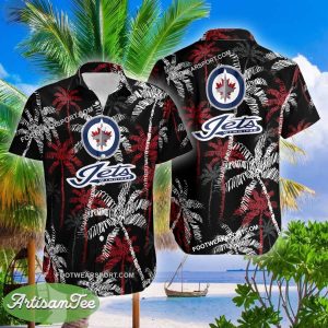 Winnipeg Jets 3D Hawaiian Shirt Coconut Tree Vintage For Men And Women - NHL Winnipeg Jets 3D Hawaiian Shirt Coconut Tree_2