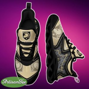 Army Black Knights Black And White Clunky Shoes NCAA Teams For Fans Running Shoes New Clunky Sneakers - Army Black Knights Black And White Clunky Shoes For Fans This Season_1