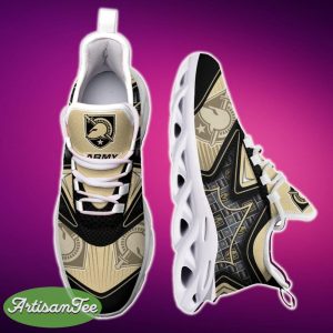 Army Black Knights Black And White Clunky Shoes NCAA Teams For Fans Running Shoes New Clunky Sneakers - Army Black Knights Black And White Clunky Shoes For Fans This Season_6