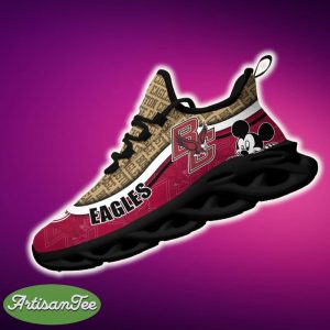 Boston College Eagles Black And White Clunky Sneaker NCAA Teams For Fans Running Shoes New Clunky Sneakers - Boston College Eagles Black And White Clunky Sneakers For Fans This Season, Custom Sport Shoes_2