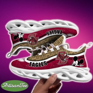 Boston College Eagles Black And White Clunky Sneaker NCAA Teams For Fans Running Shoes New Clunky Sneakers - Boston College Eagles Black And White Clunky Sneakers For Fans This Season, Custom Sport Shoes_6