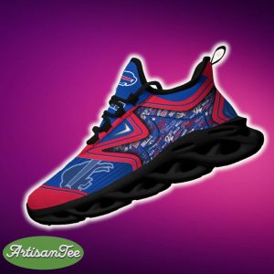 Buffalo Bills Black And White Clunky Shoes NFL Teams For Fans Running Sports Shoes New Men And Women - Buffalo Bills Black And White Clunky Shoes For Fans This Season_3