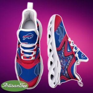 Buffalo Bills Black And White Clunky Shoes NFL Teams For Fans Running Sports Shoes New Men And Women - Buffalo Bills Black And White Clunky Shoes For Fans This Season_6