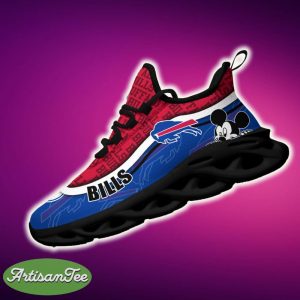 Buffalo Bills Black And White Clunky Sneaker NFL Teams For Fans Running Shoes New Clunky Sneakers - Buffalo Bills Black And White Clunky Sneakers For Fans This Season, Custom Sport Shoes_2