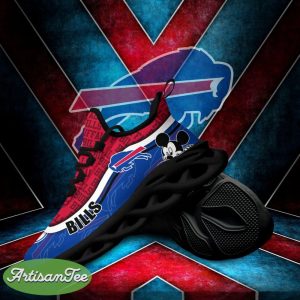 Buffalo Bills Black And White Clunky Sneaker NFL Teams For Fans Running Shoes New Clunky Sneakers - Buffalo Bills Black And White Clunky Sneakers For Fans This Season, Custom Sport Shoes_3