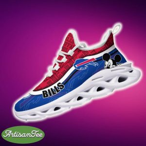 Buffalo Bills Black And White Clunky Sneaker NFL Teams For Fans Running Shoes New Clunky Sneakers - Buffalo Bills Black And White Clunky Sneakers For Fans This Season, Custom Sport Shoes_4