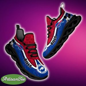 Buffalo Bills Black And White Clunky Sneaker NFL Teams For Fans Running Shoes New Clunky Sneakers - Buffalo Bills Black And White Clunky Sneakers For Fans This Season, Custom Sport Shoes_1