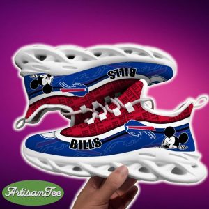 Buffalo Bills Black And White Clunky Sneaker NFL Teams For Fans Running Shoes New Clunky Sneakers - Buffalo Bills Black And White Clunky Sneakers For Fans This Season, Custom Sport Shoes_6